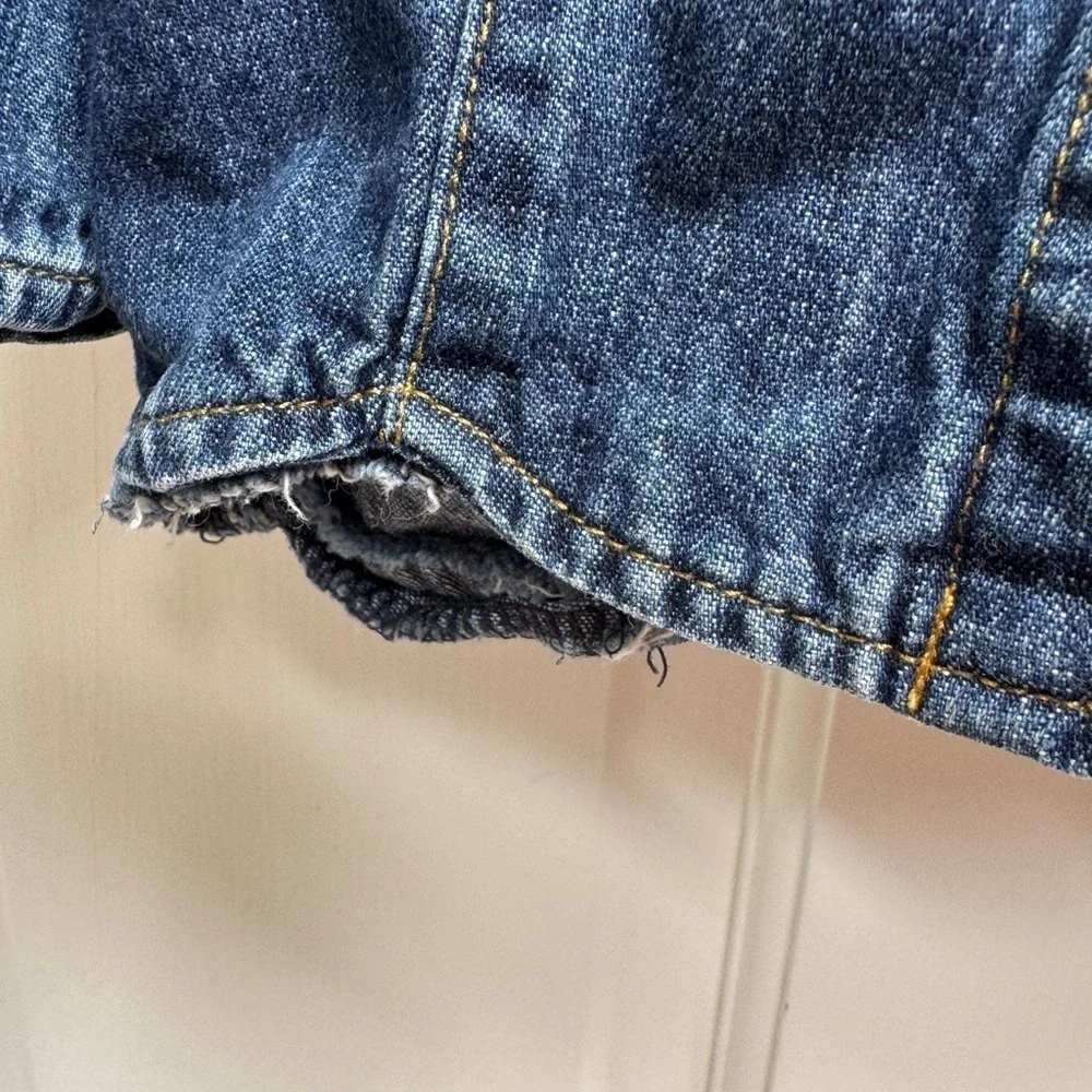 Carter's 3T Girls Blue Jean Jacket Classic Denim Style with Flower Design